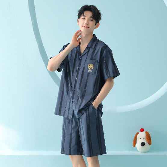 Blue Biscuit · Couple Cotton Short Sleeve Pajama Set