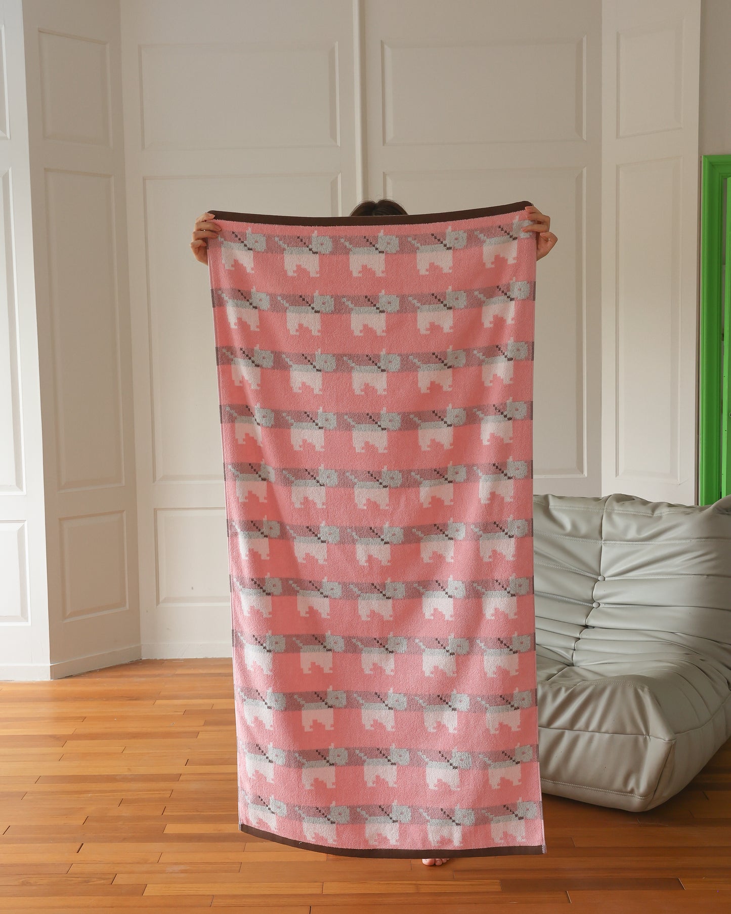 Blush Pup · Cotton Bath Towel