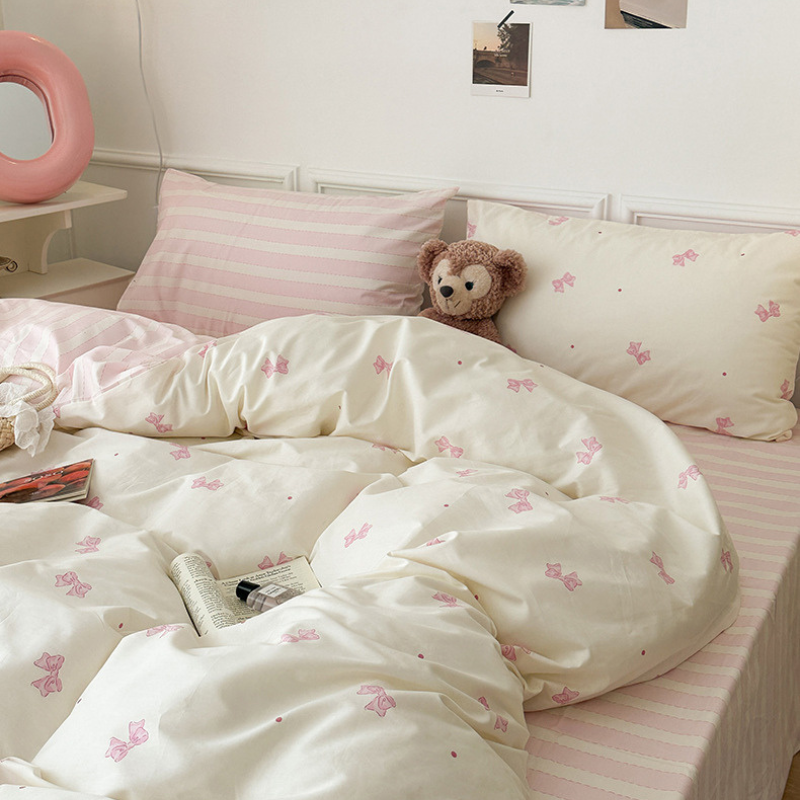 Candy Ribbon · 100% Cotton Duvet Cover Set