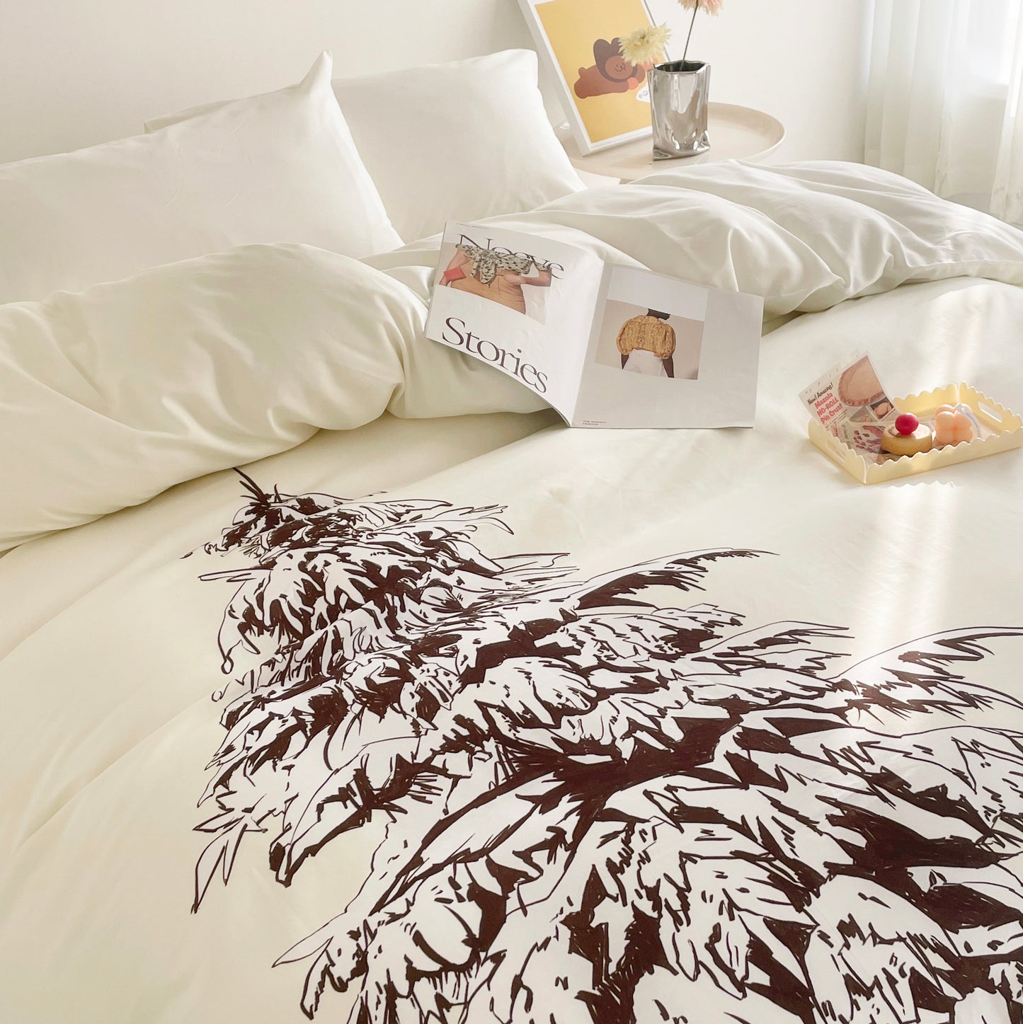 Festive flannel Christmas bedding set in king size, featuring cozy, holiday-themed designs and soft, warm fabric to enhance your seasonal sleep experience.