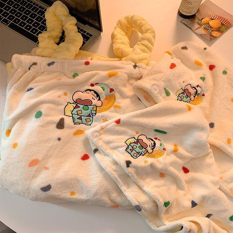 Crayon Shin-chan · Bath Towel, Bath Wrap & Hair Wrap Set
