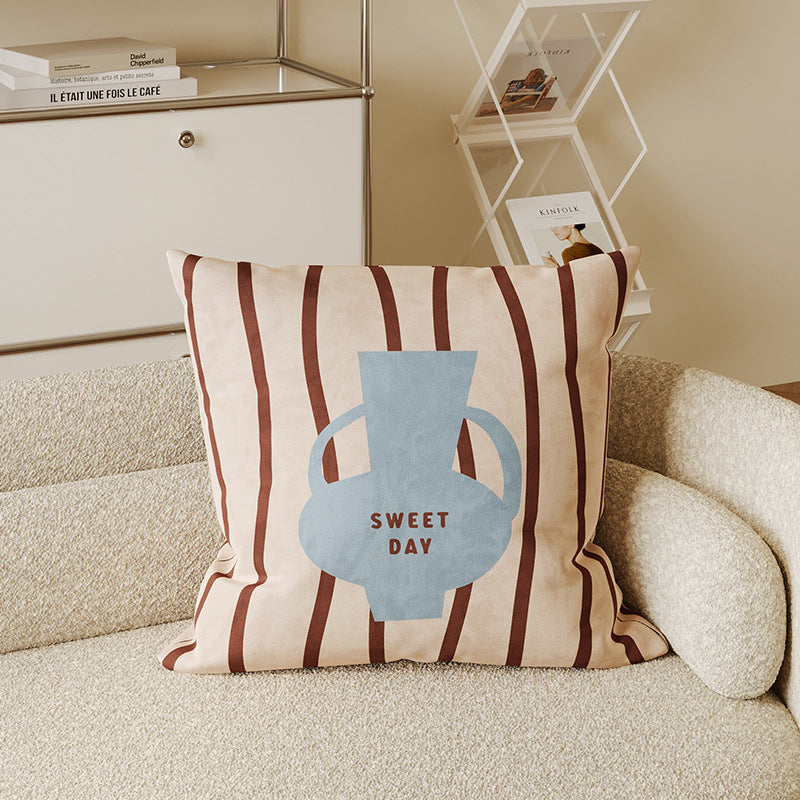 Cute Animal & Apple Throw Pillow Covers