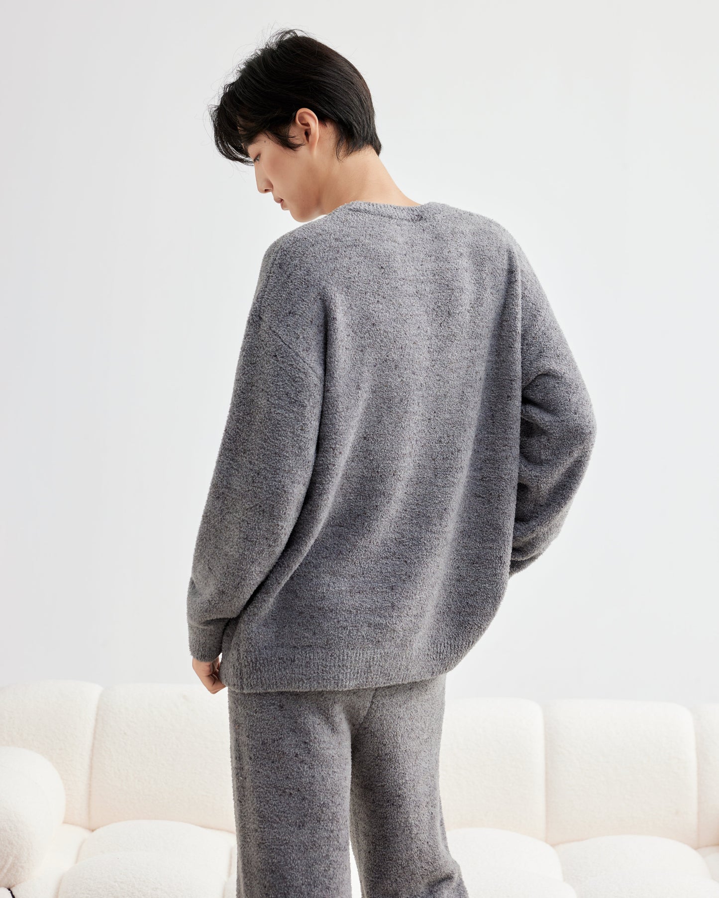 Husky Hugs · Couple Plush Fleece Sleepwear Set