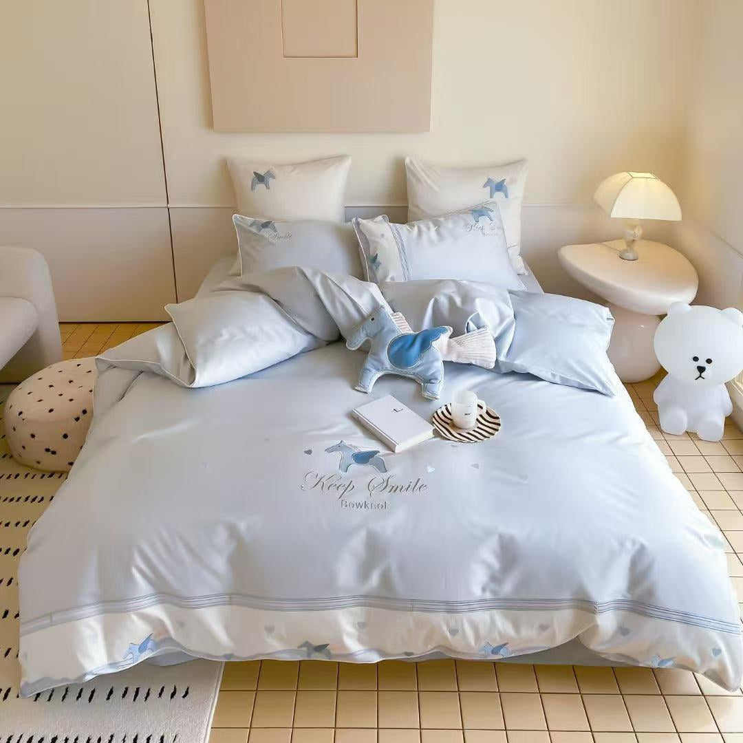 Joyful Pony · 100S Long Staple Cotton Bedding Set