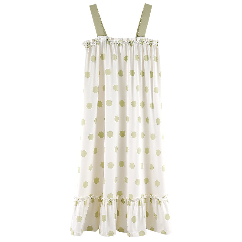 Lime · Women's Cotton Camisole Nightdress