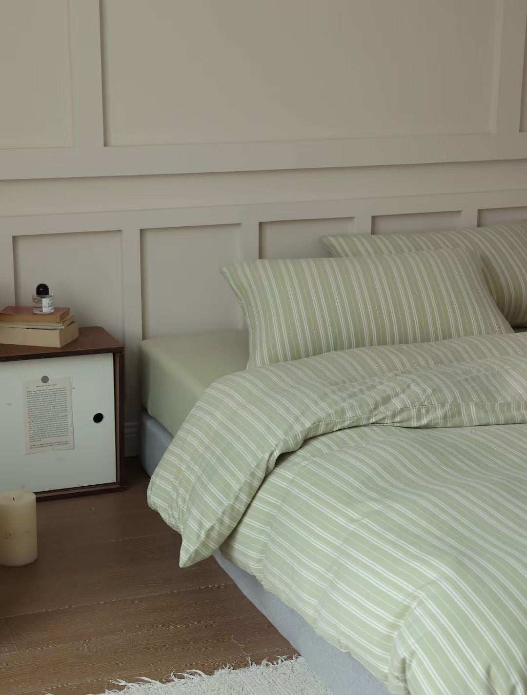 Minimal Stripes · 100% Knit Cotton Bedding Set