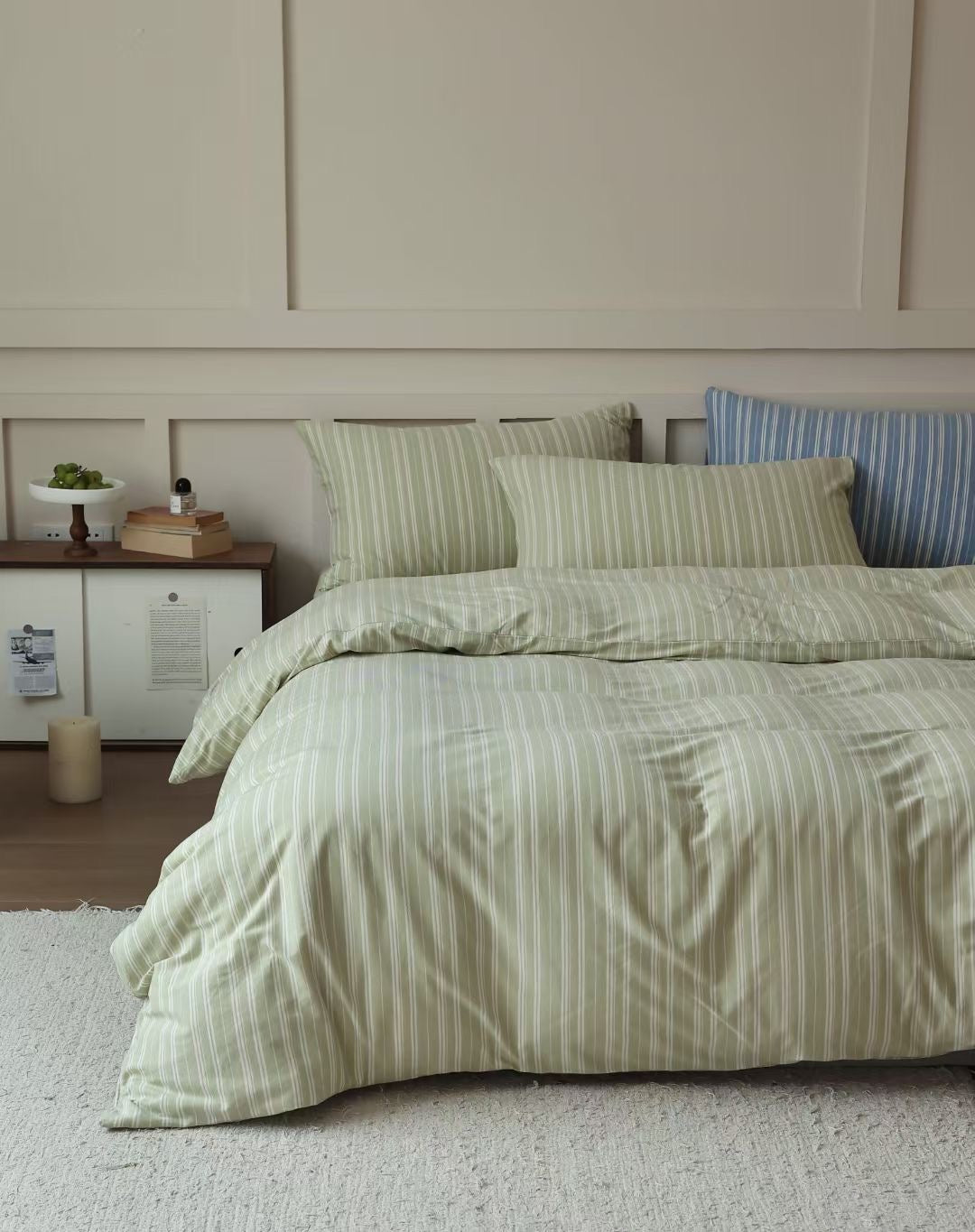 Minimal Stripes · 100% Knit Cotton Bedding Set