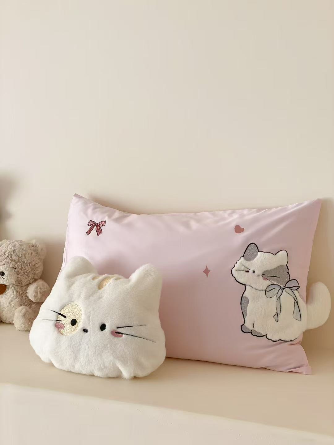 Meow Tea Time · 100S Long Staple Cotton Bedding Set