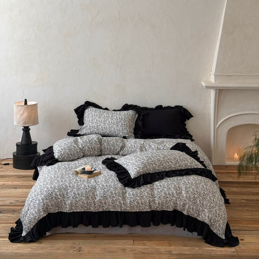 Noir Garden · Muslin Cotton Bedding Set