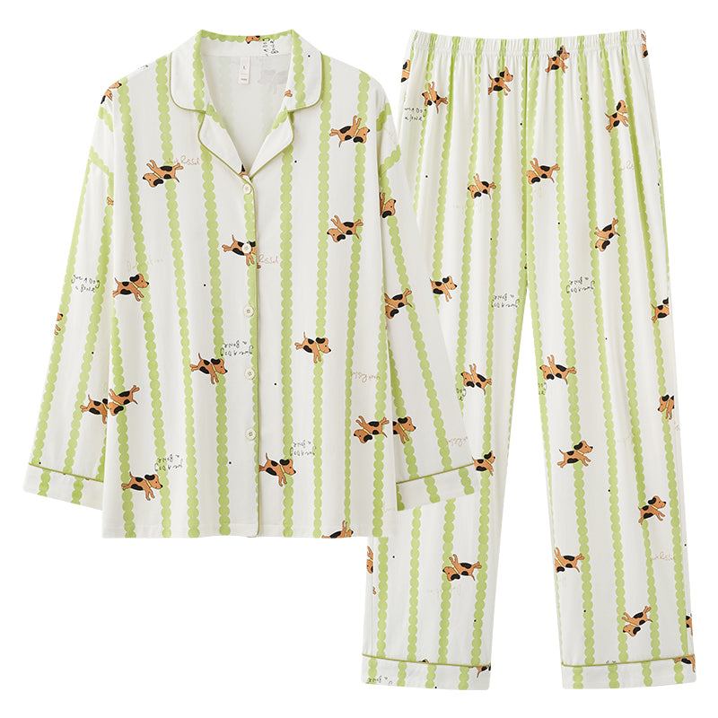 Paws & Whispers · Women's Cotton Long Sleeve Pajama Set