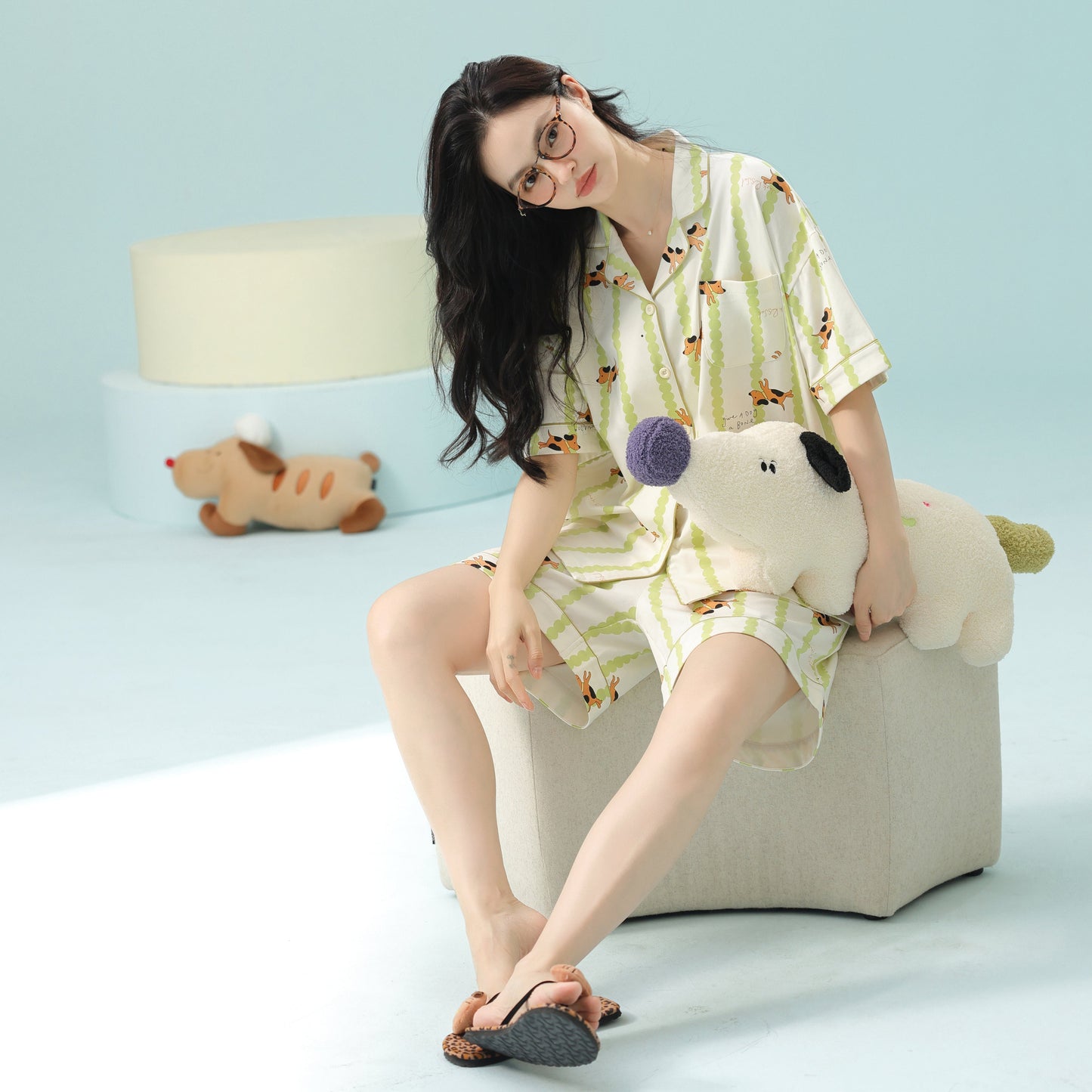 Paws & Whispers · Women's Cotton Pajama Set