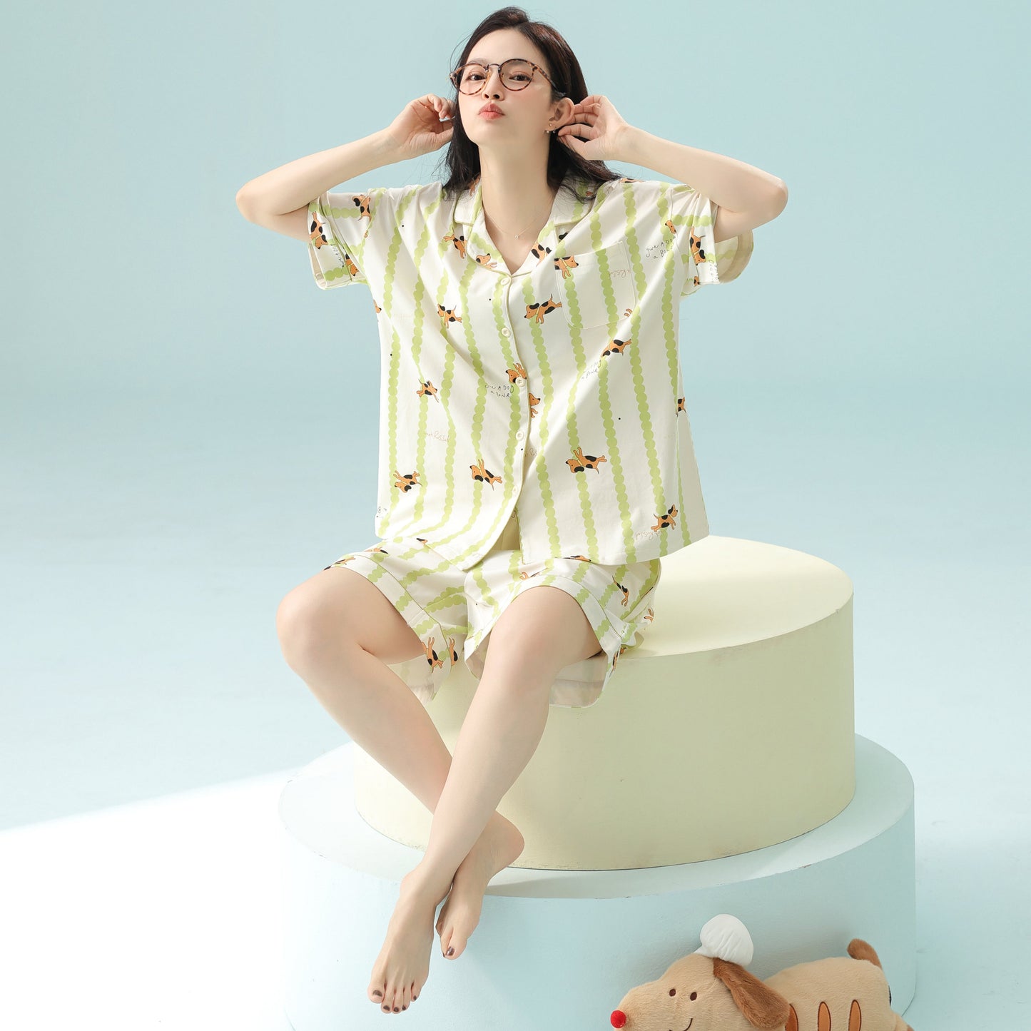 Paws & Whispers · Women's Cotton Pajama Set
