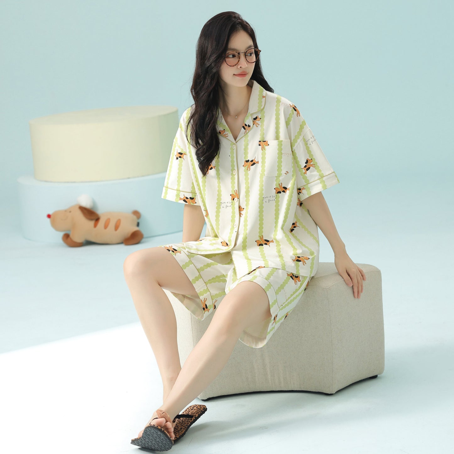 Paws & Whispers · Women's Cotton Pajama Set