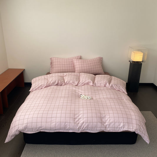 Pink Diary · 100% Knit Cotton Bedding Set