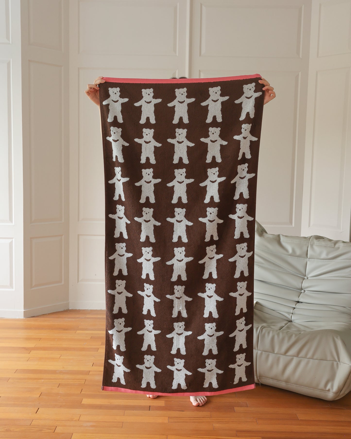 Pixel Bear · Cotton Bath Towel