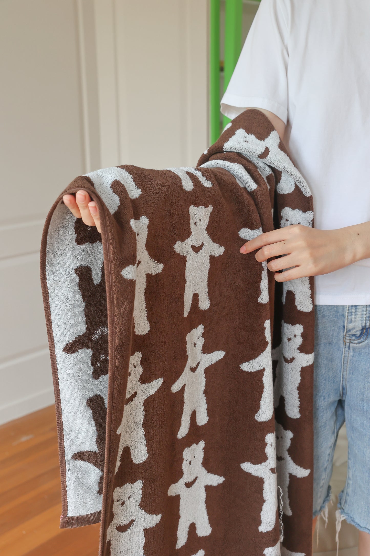 Pixel Bear · Cotton Bath Towel