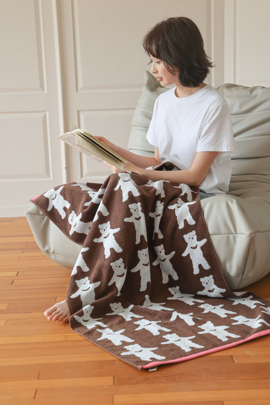 Pixel Bear · Cotton Bath Towel