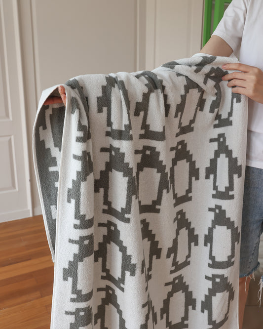 Pixel Penguin · Cotton Bath Towel
