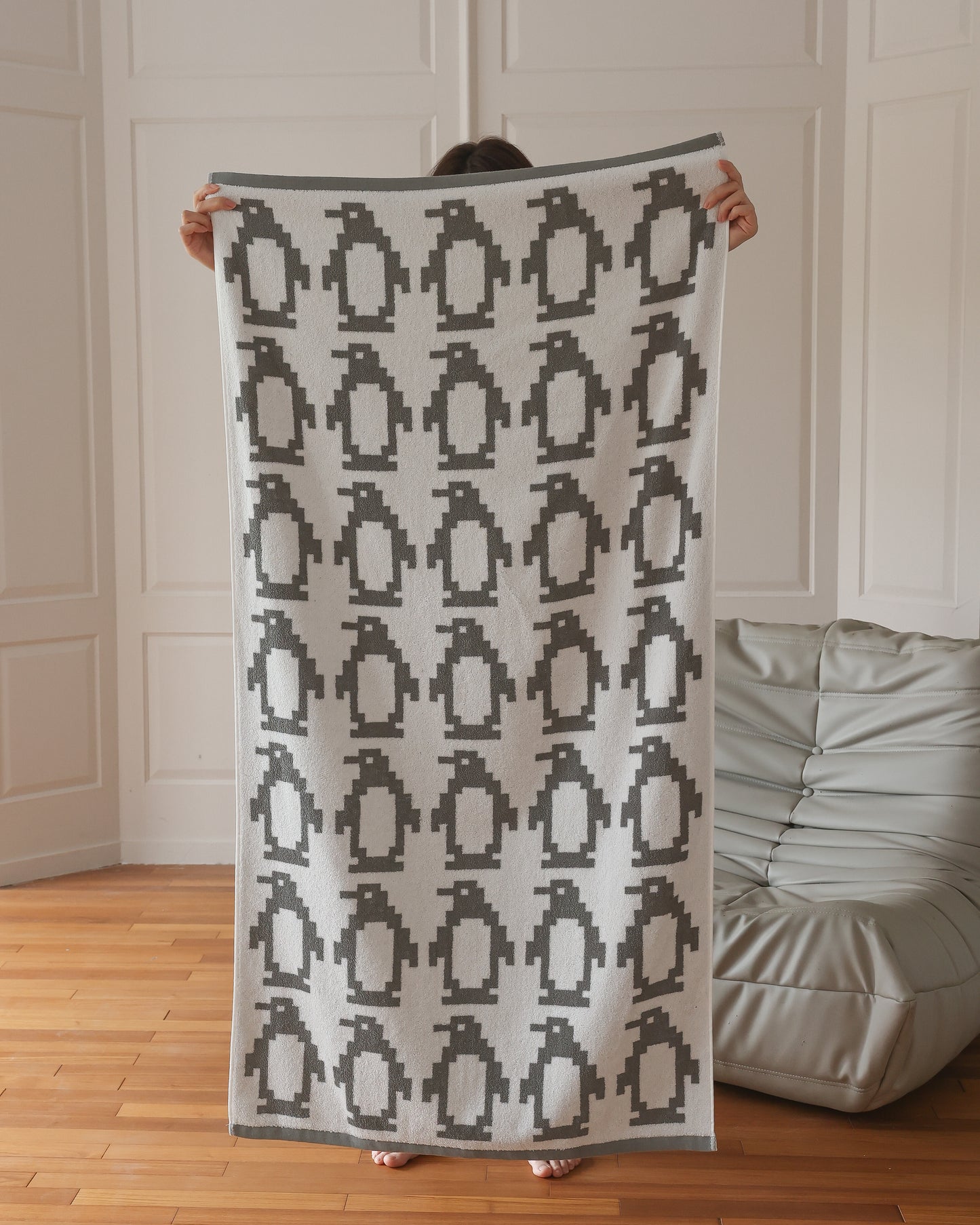 Pixel Penguin · Cotton Bath Towel