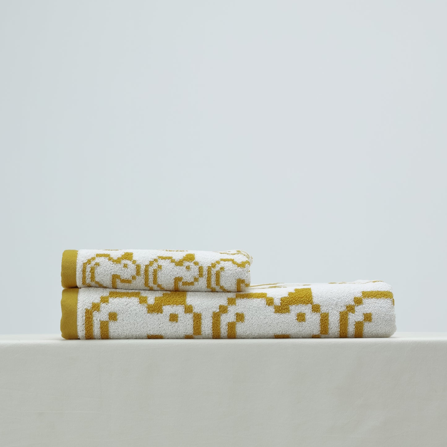 Pixel Yellow Duck · Cotton Bath Towel