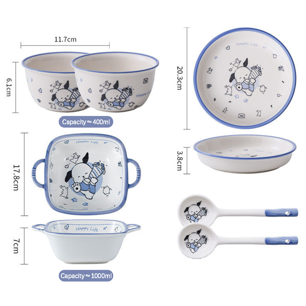 Playful Dog · Ceramic Dinnerware Set