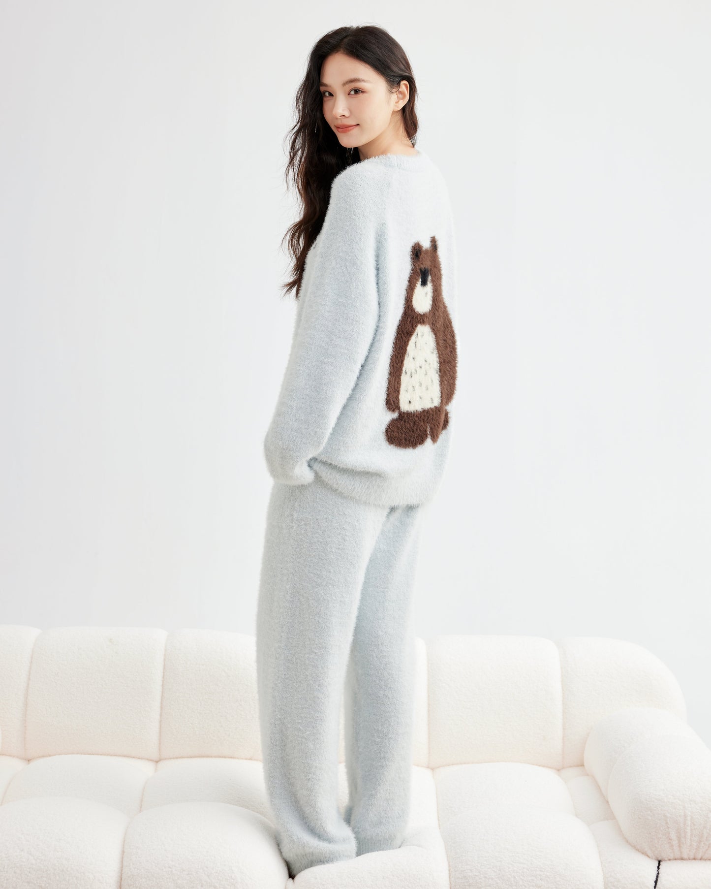 Polar Cuddle · Couple Plush Fleece Sleepwear Set