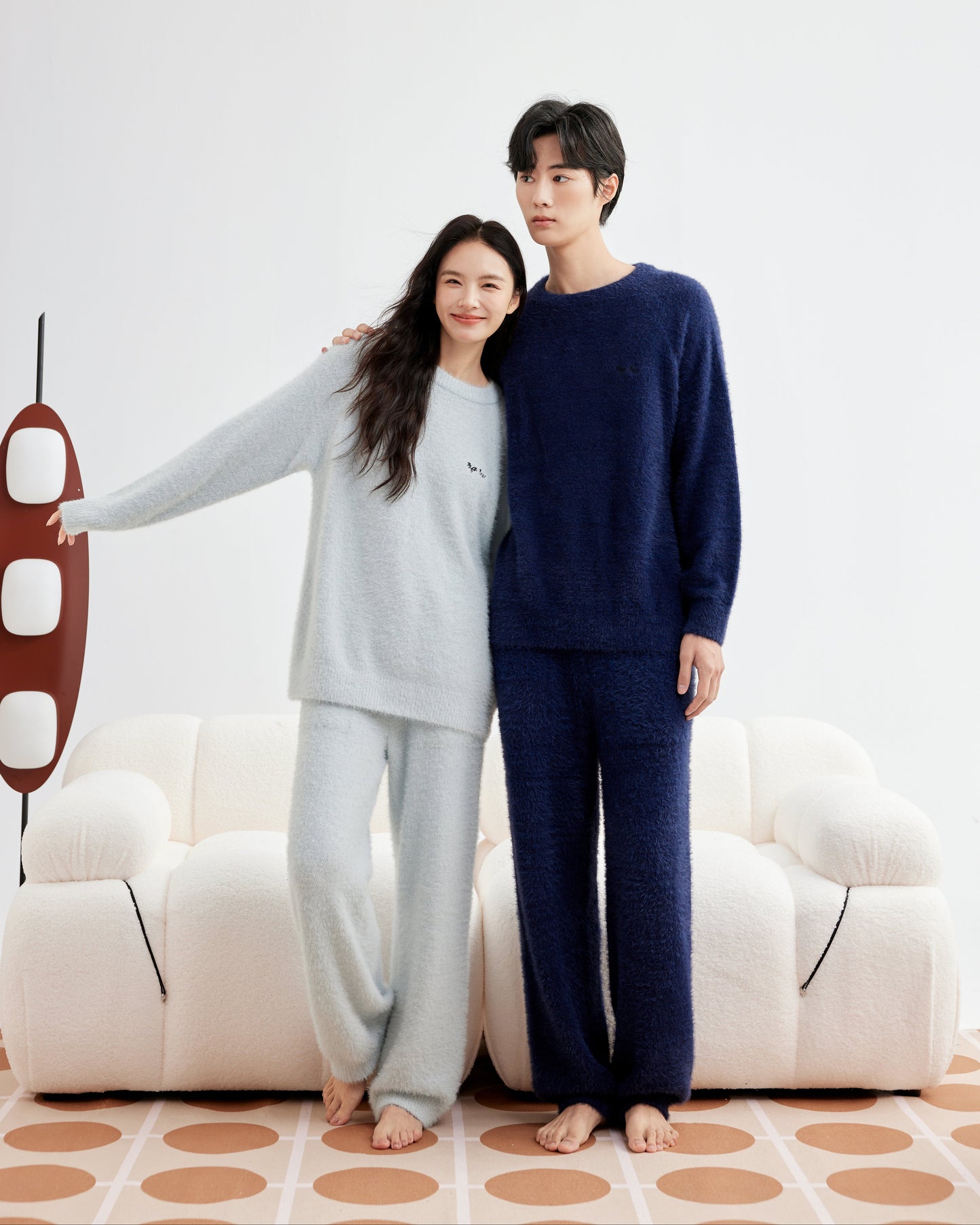 Polar Cuddle · Couple Plush Fleece Sleepwear Set
