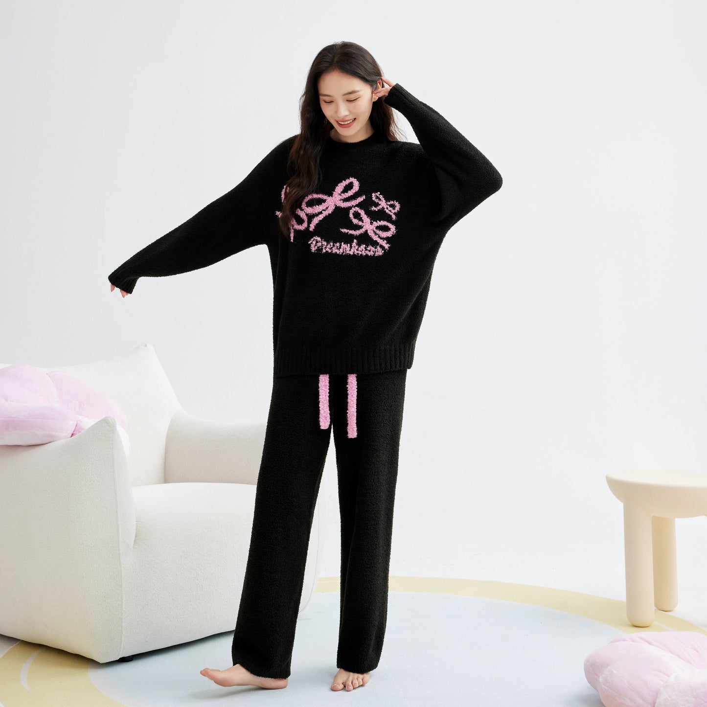Puffy Love · Plush Fleece Sleepwear Set