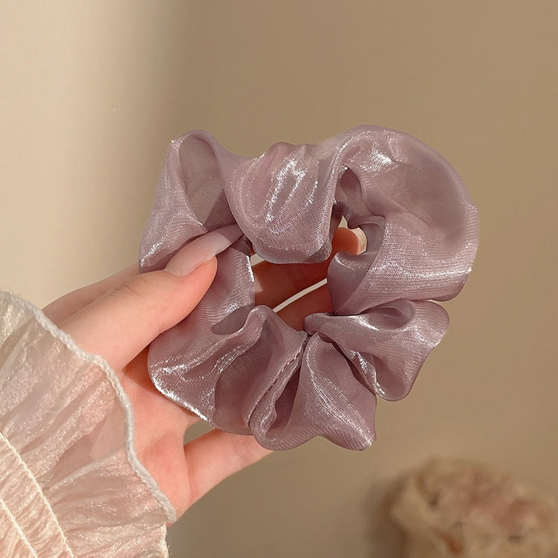 Dreamy Lavender & Lilac Satin Hair Scrunchies Collection