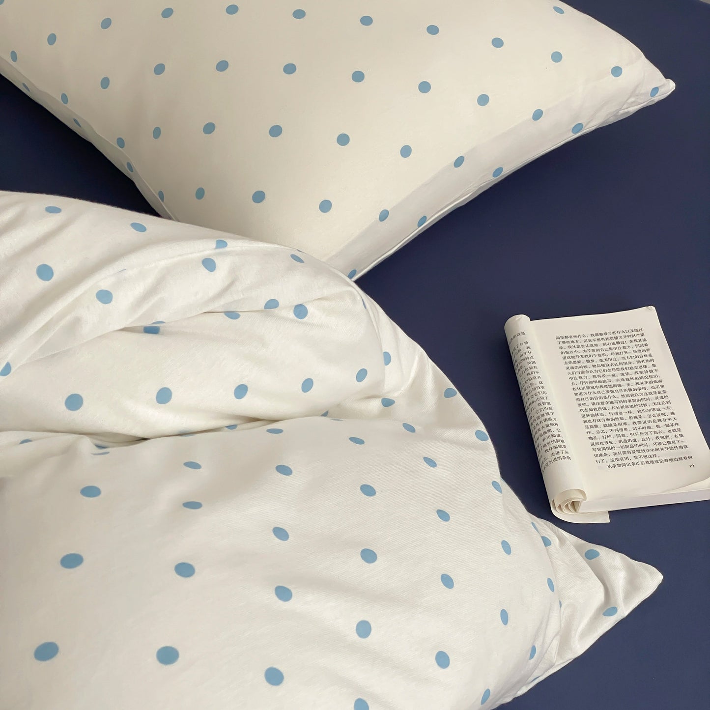 Sweet Dots Collection · 100% Knit Cotton Bedding Set