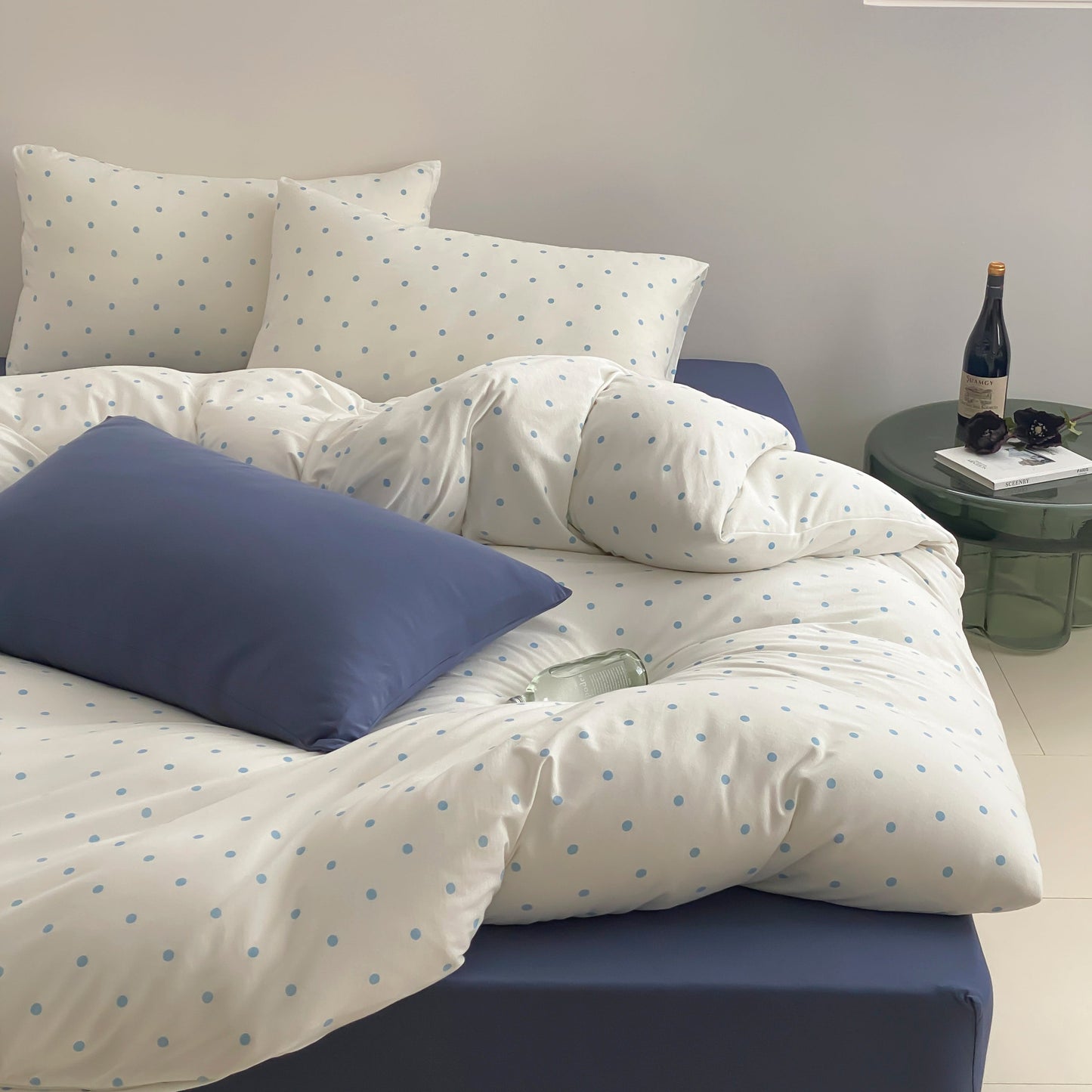 Sweet Dots Collection · 100% Knit Cotton Bedding Set
