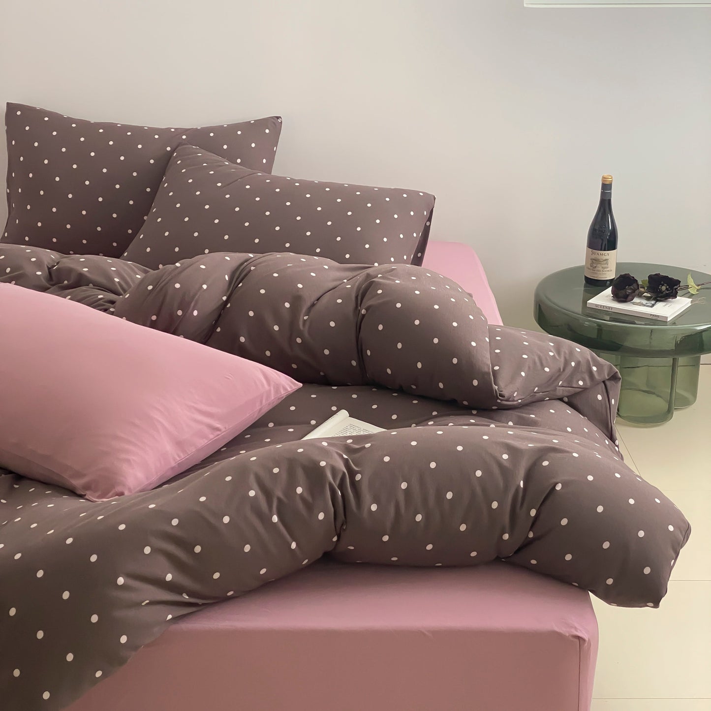 Sweet Dots Collection · 100% Knit Cotton Bedding Set
