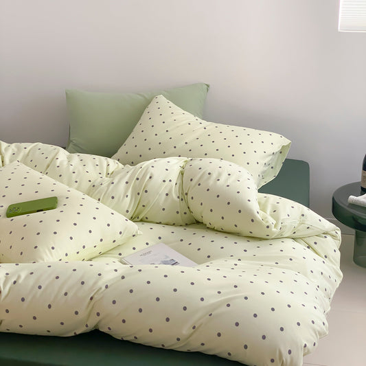 Sweet Dots Collection · 100% Knit Cotton Bedding Set