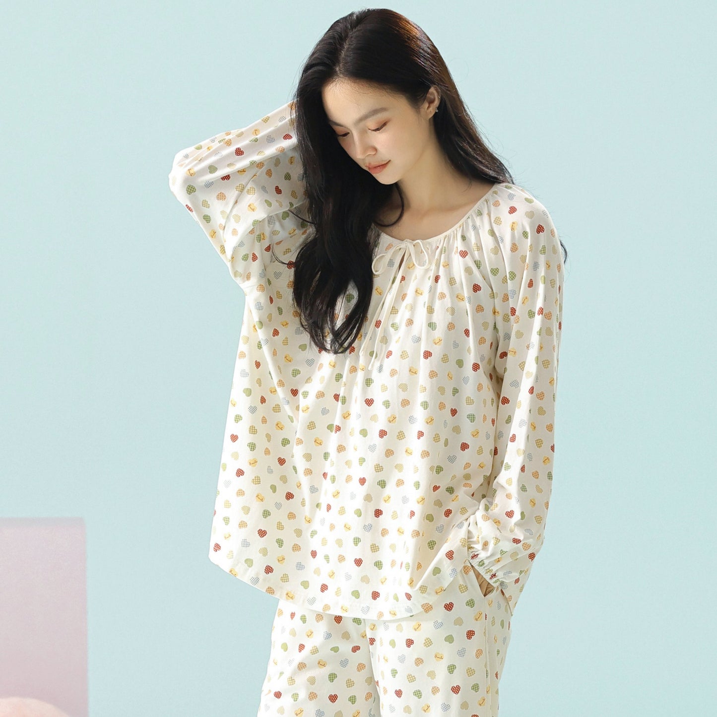 Sweetheart Night · Women's Cotton Long Sleeve Pajama Set