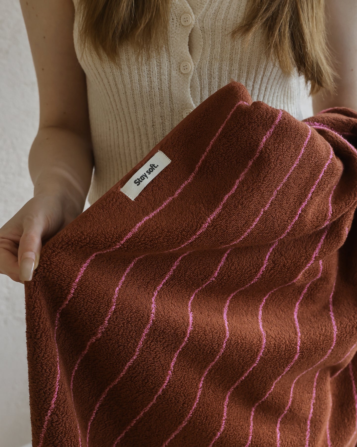 Tiny Stripe Stripes · Cotton Bath Towel