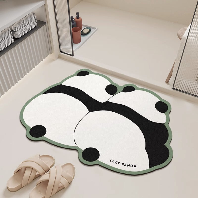 Twin Pandas - Soft Diatomaceous Earth Bath Mat 40x60cm/50x80cm