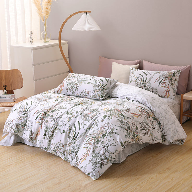 Verdant Bloom · 100% Long Stable Cotton  Bedding Set