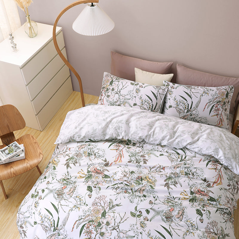 Verdant Bloom · 100% Long Stable Cotton  Bedding Set