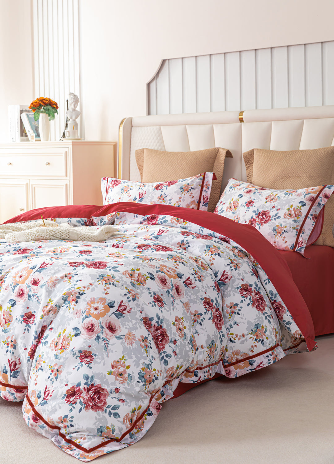 Rose Cinema · 100%  Long-Staple Cotton Bedding Set