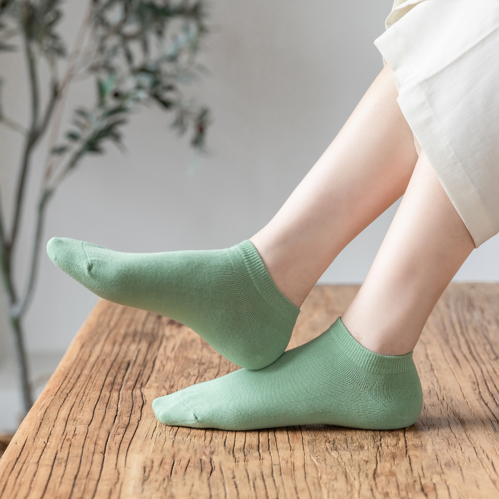 Women's Cotton Ankle Socks - 5 Pairs