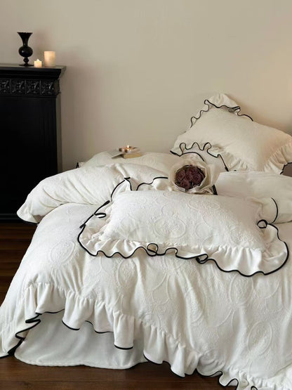 Jacquard Milk Velvet Bedding Set