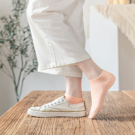 Women's Cotton Ankle Socks - 5 Pairs