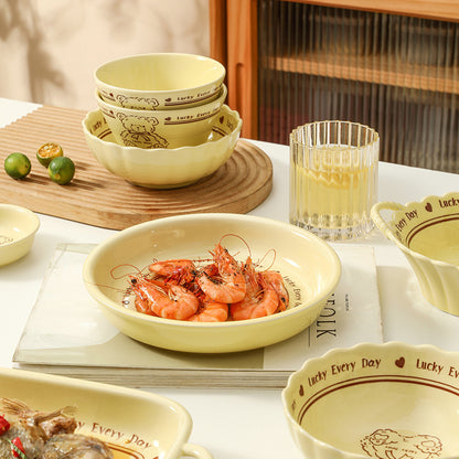 7-Piece Teddy Bear · Ceramic Dinnerware Set
