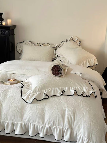 Jacquard Milk Velvet Bedding Set