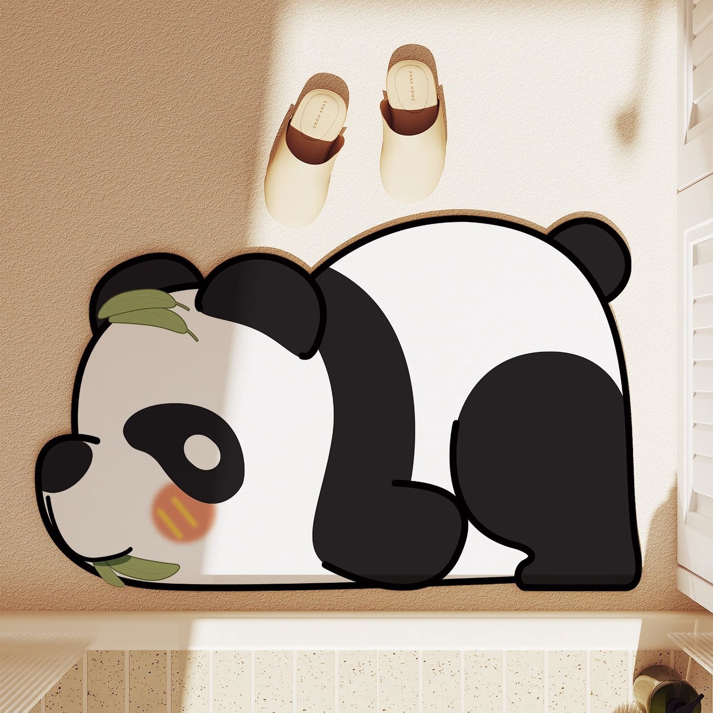 Bamboo Snack Panda - Soft Diatomaceous Earth Bath Mat 40x60cm/50x80cm