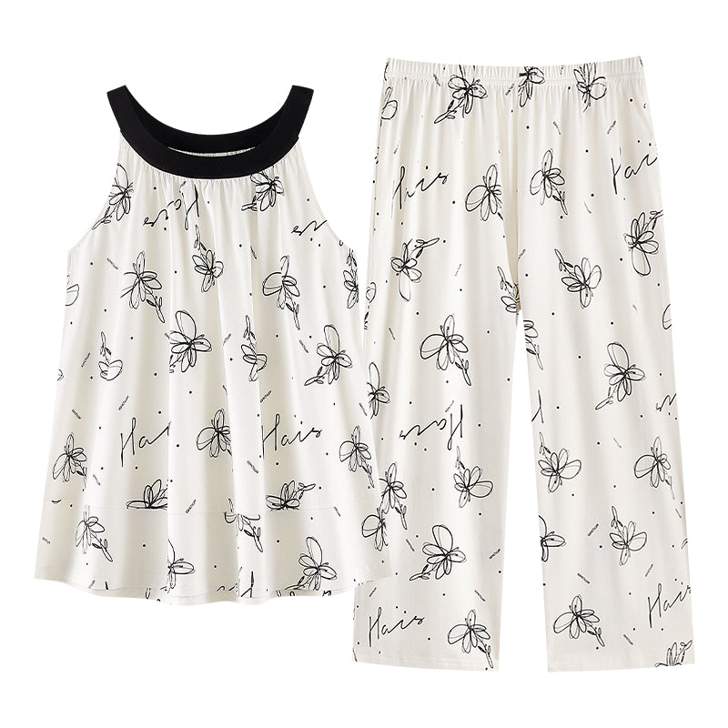 Bloom Whispers · Women's Cotton Pajama Set