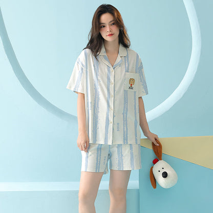 Blue Biscuit · Couple Cotton Short Sleeve Pajama Set