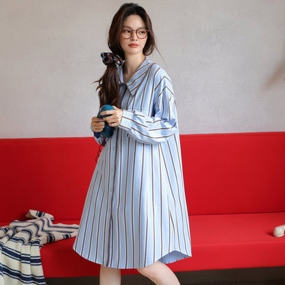 Blue Melody · Couple Cotton Long Sleeve Pajama Set