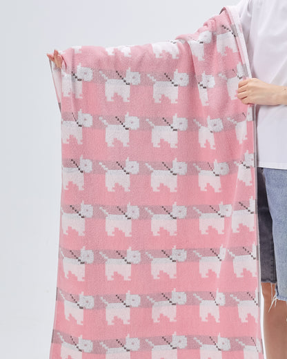 Blush Pup · Cotton Bath Towel