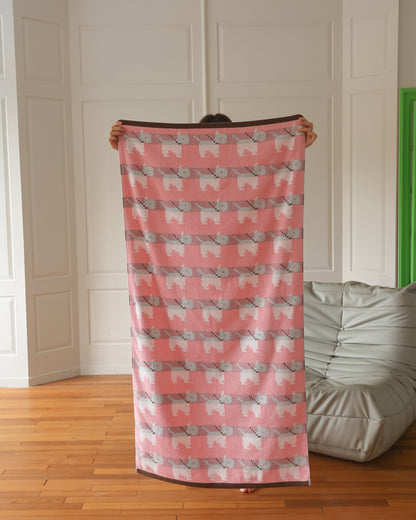Blush Pup · Cotton Bath Towel